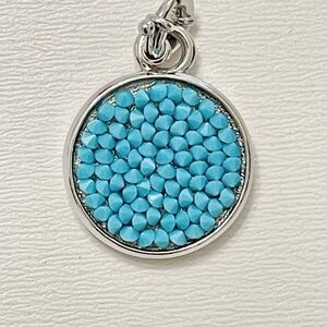 Silver and Turquoise Pendant Necklace